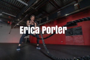 erica porter uses battle ropes